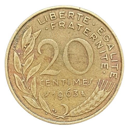 Frankrijk 20 Centimes 1963