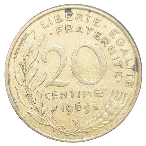 Frankrijk 20 Centimes 1969