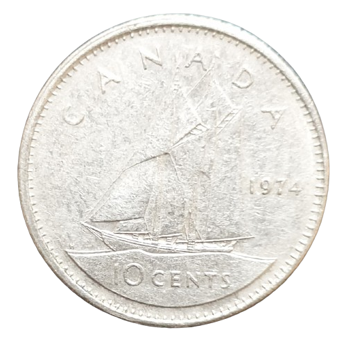 Canada 10 Cents 1974