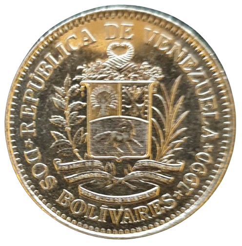 Venezuela 2 Bolivares 1990