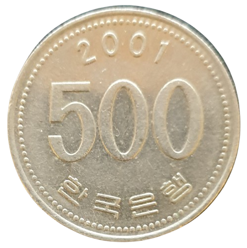 Zuid Korea 500 Won 2001
