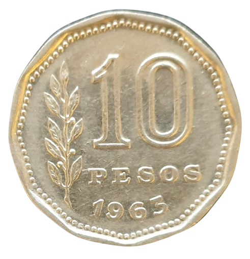 Argentinie 10 Pesos 1963