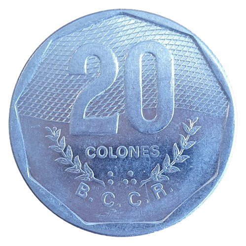 Costa Rica 20 Colones 1985