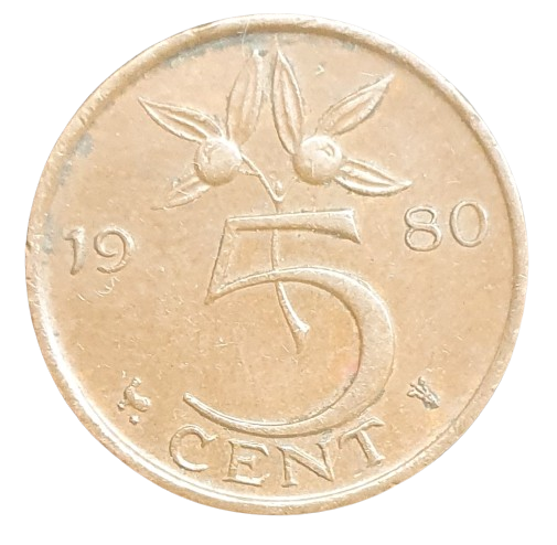 Nederland 5 Cent 1980