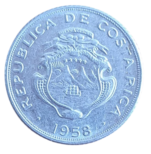 Costa Rica 5 Centimos 1958