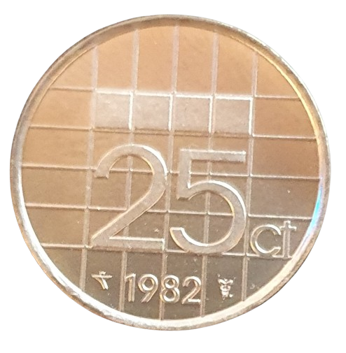 Nederland 25 Cent 1982 UNC