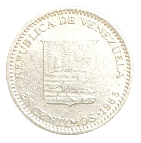 Venezuela 25 Centimos 1965