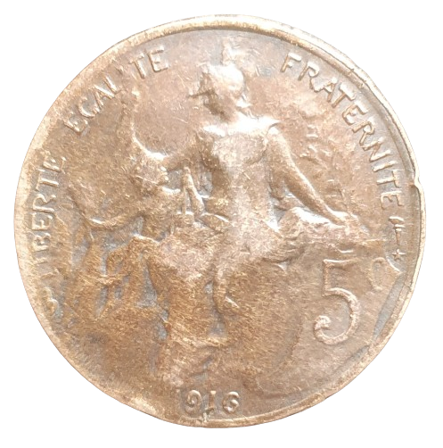 Frankrijk 5 Centimes 1916