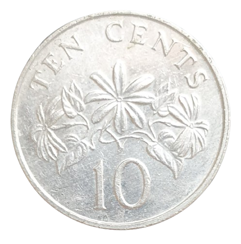 Singapore 10 Cents 1986