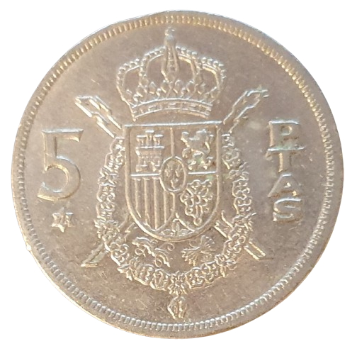 Spanje 5 Pesetas 1975