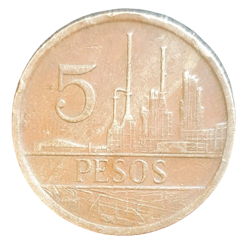 Colombia 5 Pesos 1980