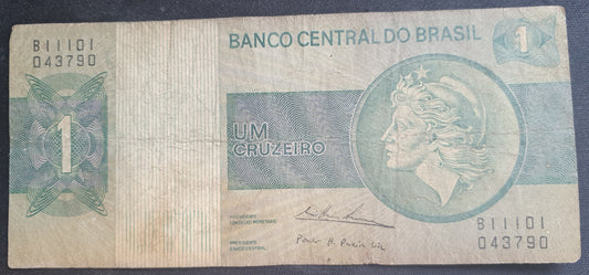 Brazilie 1 Cruzeiro Biljet