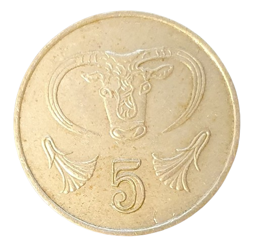 Cyprus 5 Cents 1985