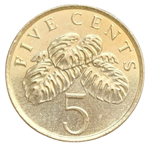 Singapore 5 Cents 1995