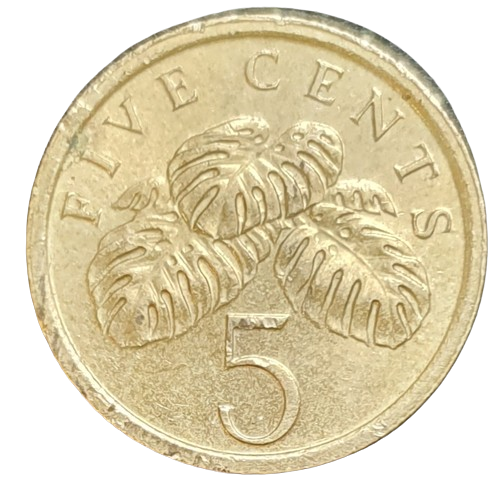 Singapore 5 Cents 1989