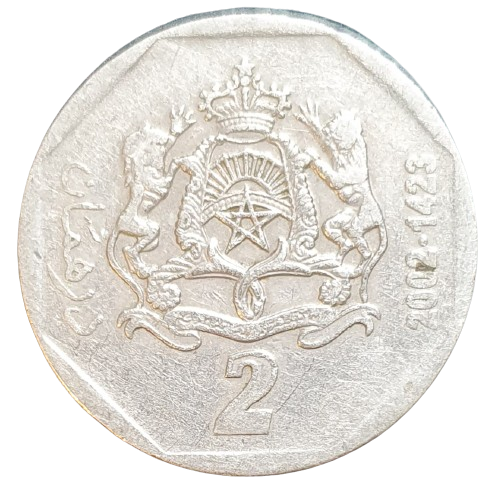 Marokko 2 Dirham 2002