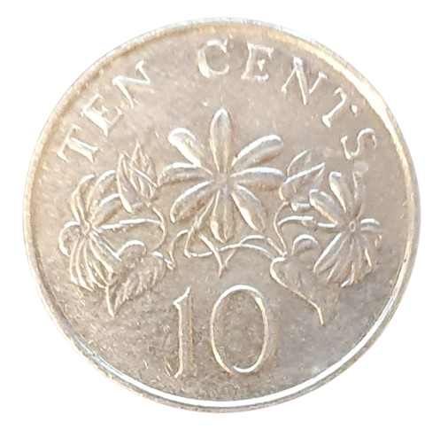 Singapore 10 Cents 1991