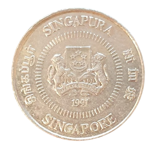 Singapore 10 Cents 1991