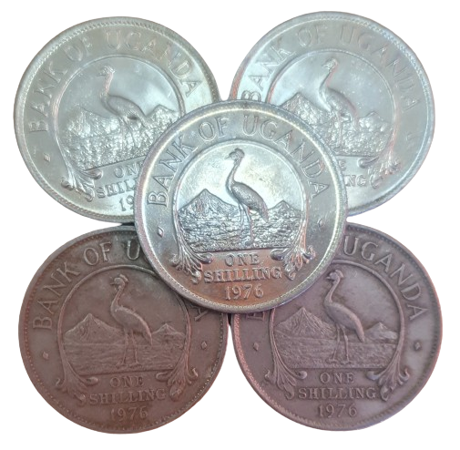 Uganda 5x 1 Shilling 1976