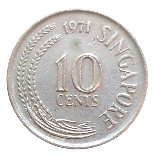 Singapore 10 Cents 1971