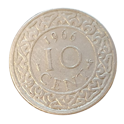 Suriname 10 Cents 1966