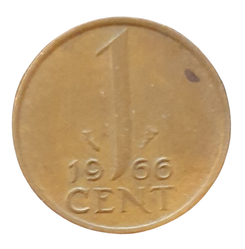 Nederland 1 Cent 1966