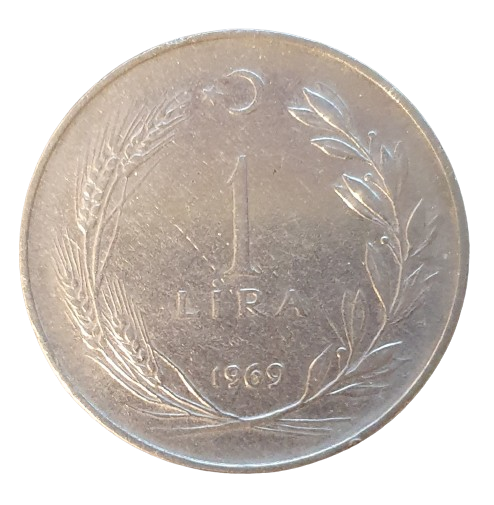 Turkije 1 Lira 1969