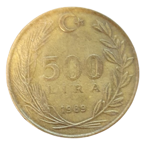 Turkije 500 Lira 1989