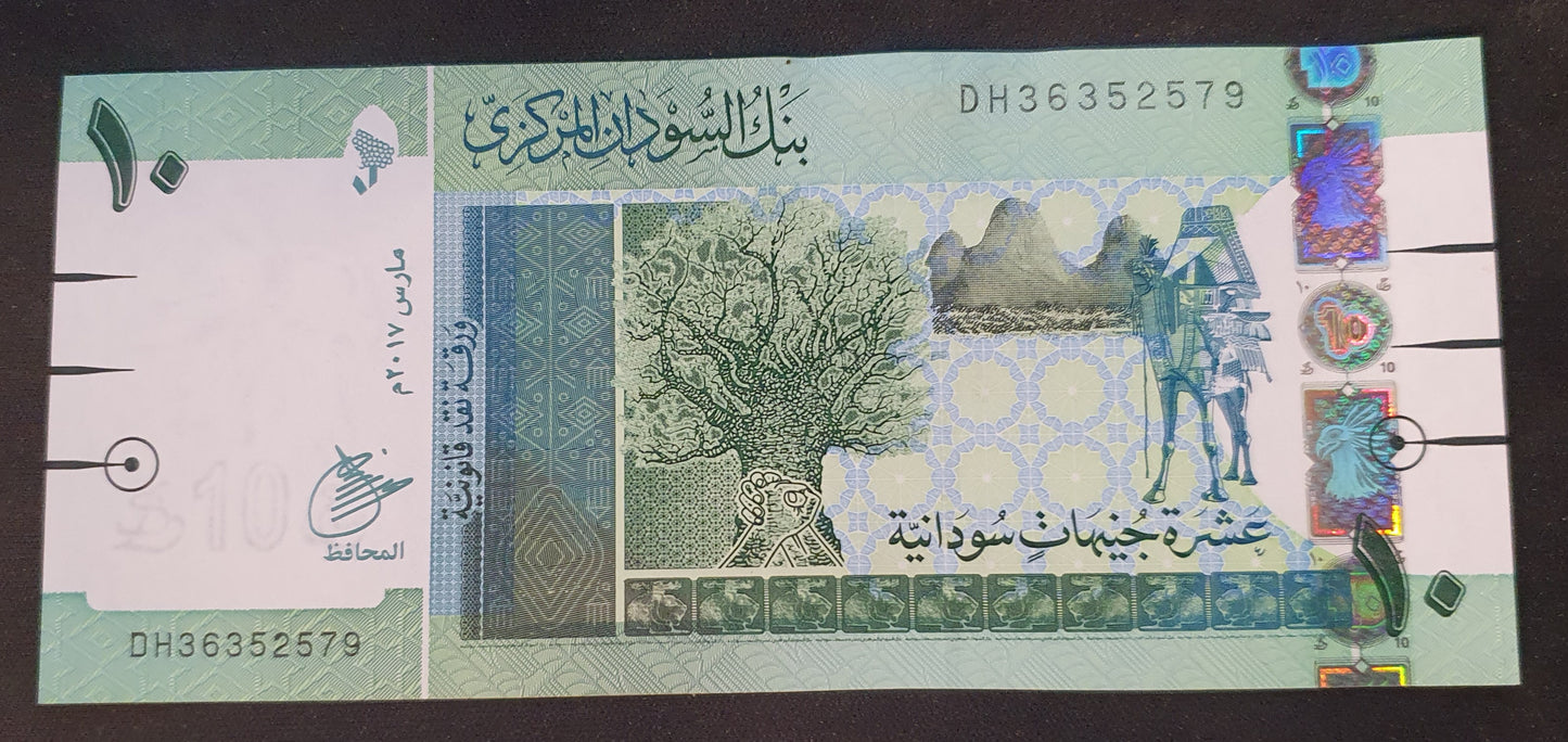 Soedan 10 Pounds 2017 UNC