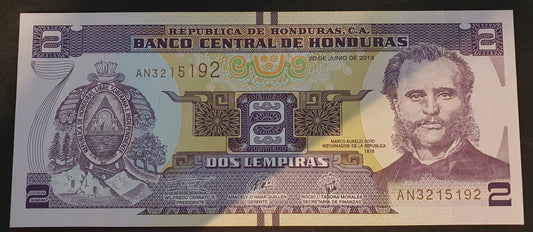 Honduras 2 Lempiras 192019