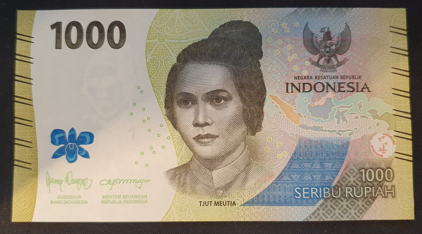 Indonesie 1000 Rupiah 2022 UNC Biljet