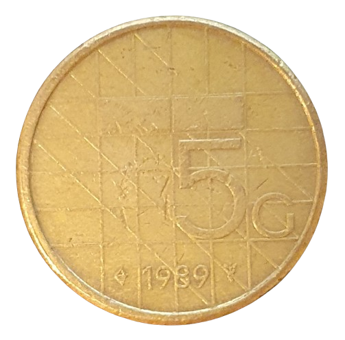 Nederland 5 Gulden 1989