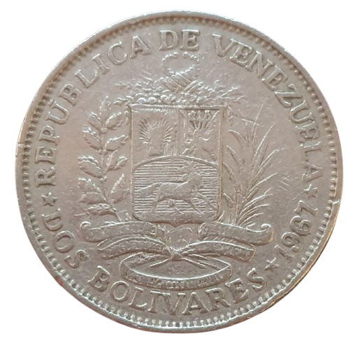 Venezuela 2 Bolivares 1967