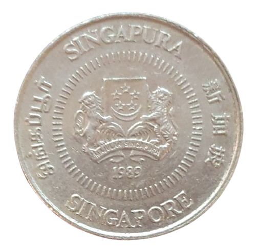 Singapore 10 Cents 1989