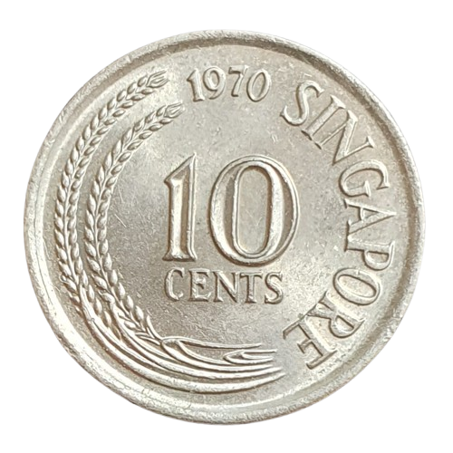 Singapore 10 Cents 1970