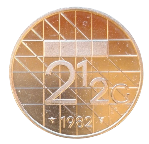 Nederland 2 1/2 Gulden 1982 UNC