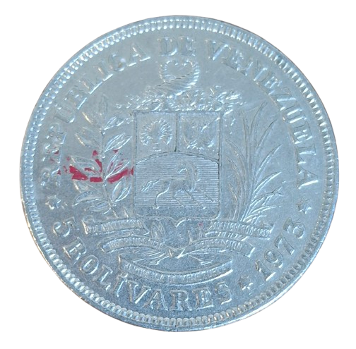 Venezuela 5 Bolivares 1973