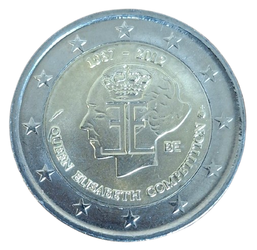 Belgium 2 Euro 2012 UNC "Queen Elisabeth Competition"