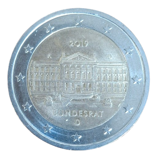 Germany 2 Euro 2019 A UNC "Bundesrat"