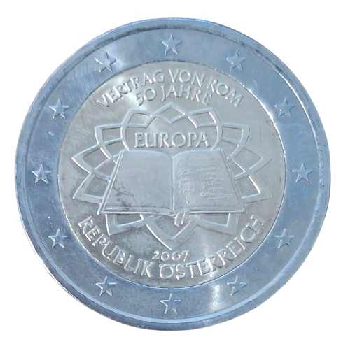 Austria 2 Euro 2007 UNC "50 Years Treaty Of Rome"