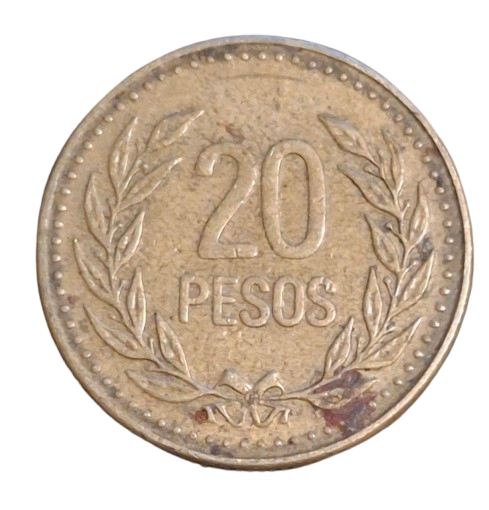 Colombia 20 Pesos 1991