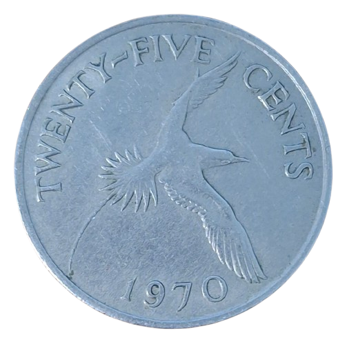 Bermuda 25 Cents 1970