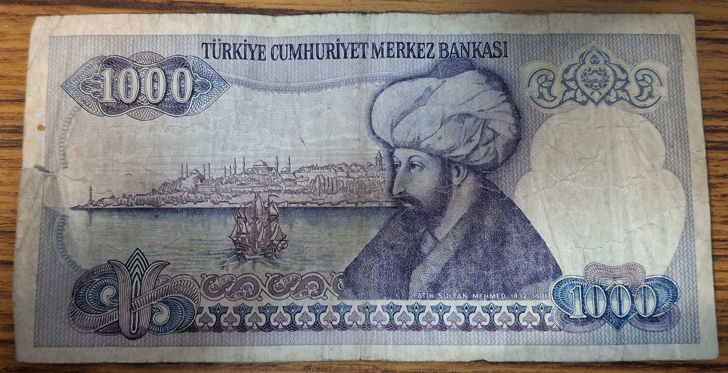 Turkije 1000 Lirasi 1970