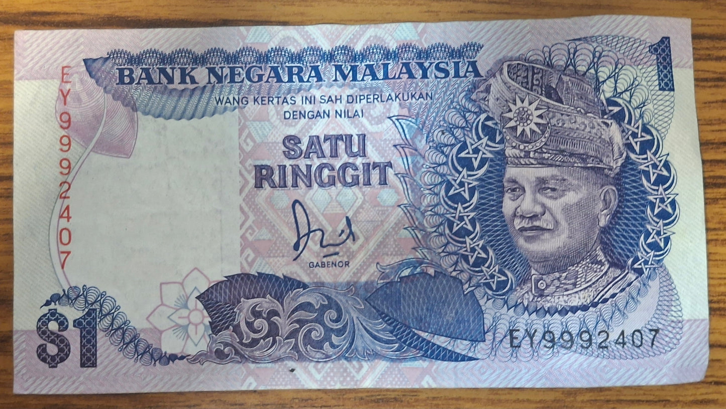 Maleisie 1 Ringgit Biljet