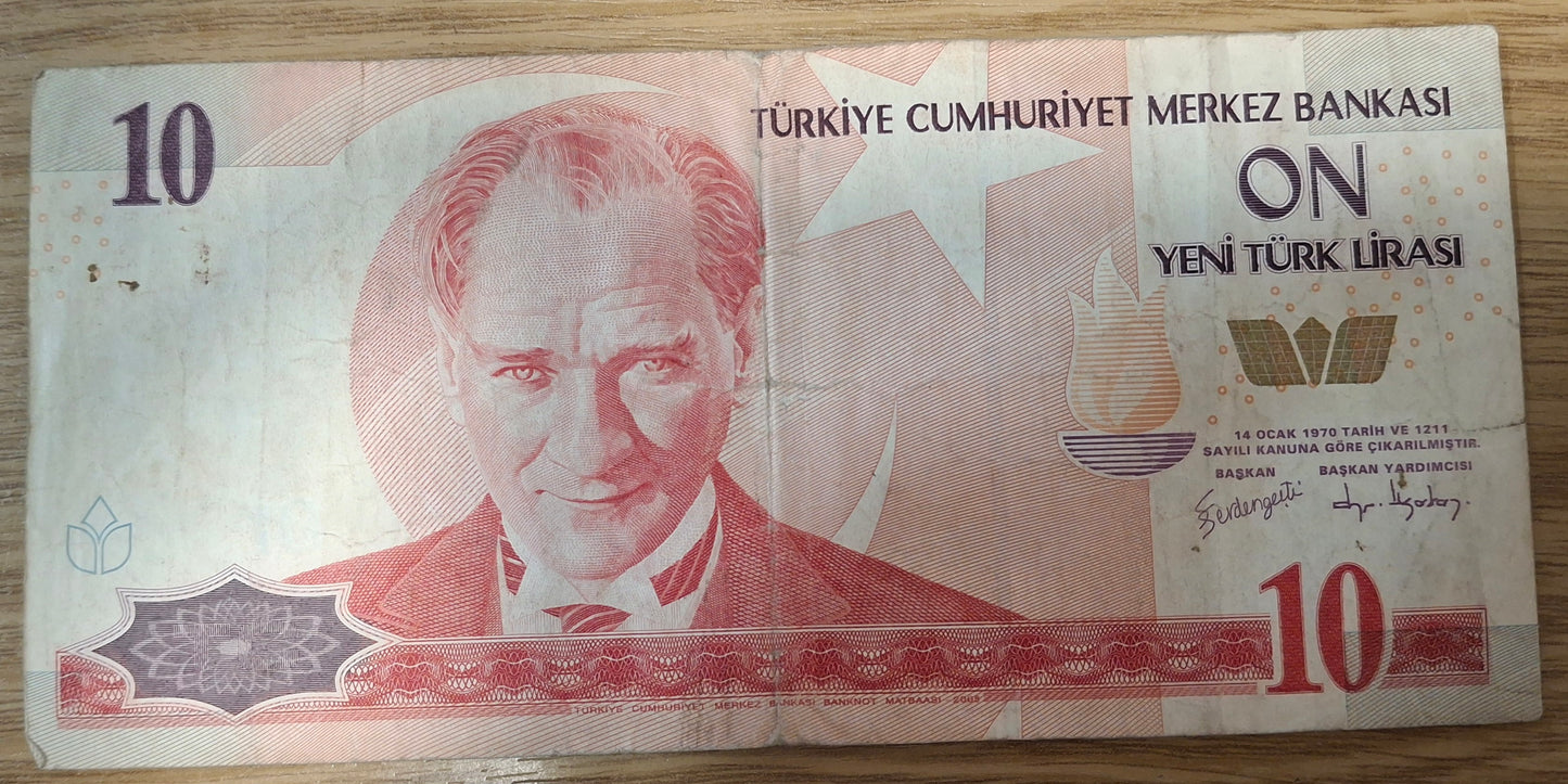 Turkije 10 New Lira 2005