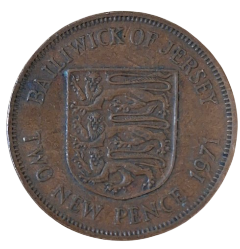 Jersey 2 New Pence 1971