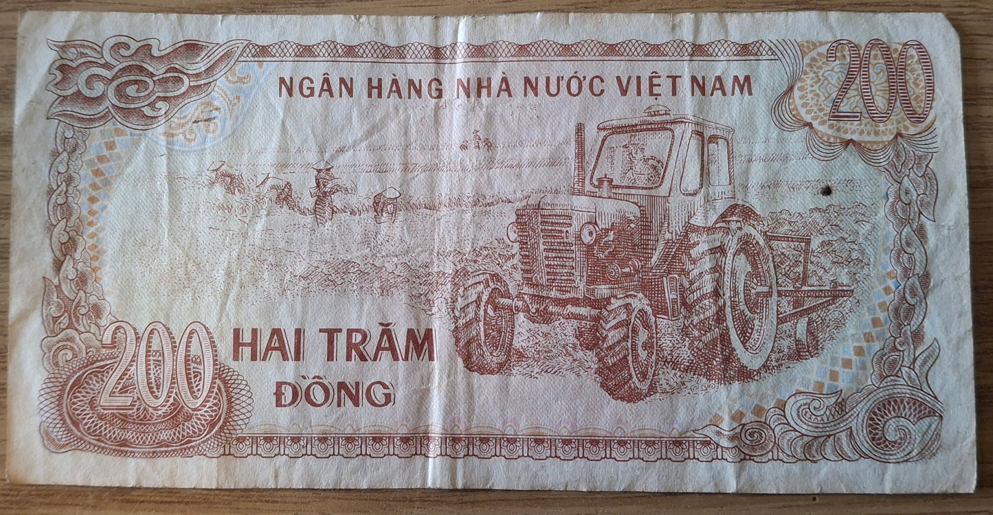 Vietnam 200 Dong 1987 Biljet