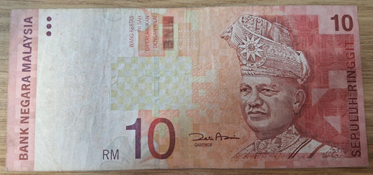 Maleisie 10 Ringgit Biljet