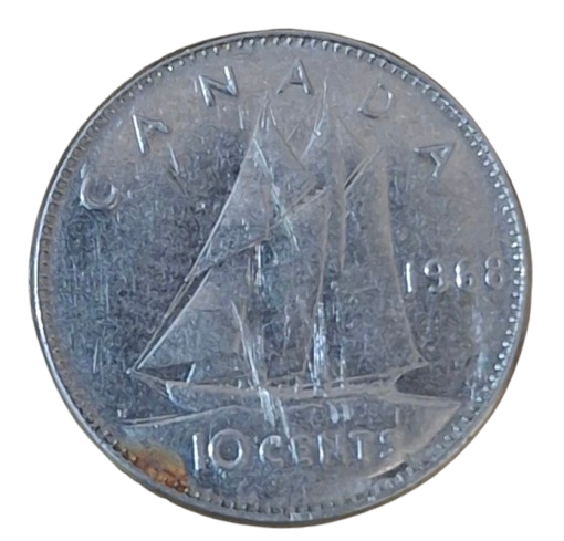 Canada 10 Cents 1968