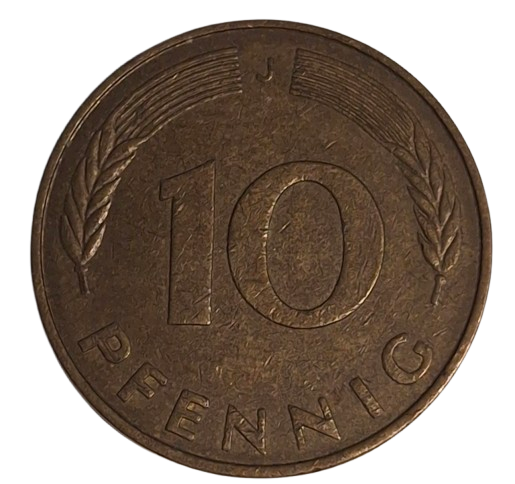 Duitsland 10 Pfennig 1976 J